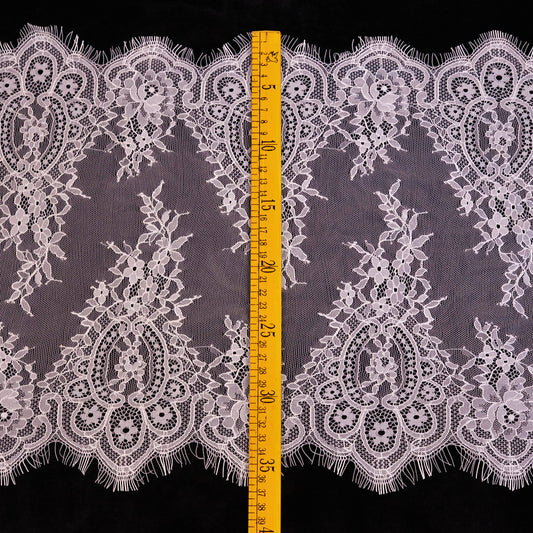 FREEDOMBEAUTY | 37cm Girl Tube Top W Flower Lace, Kawaii Sexy Eyelash Lace, French Sleeve Lace