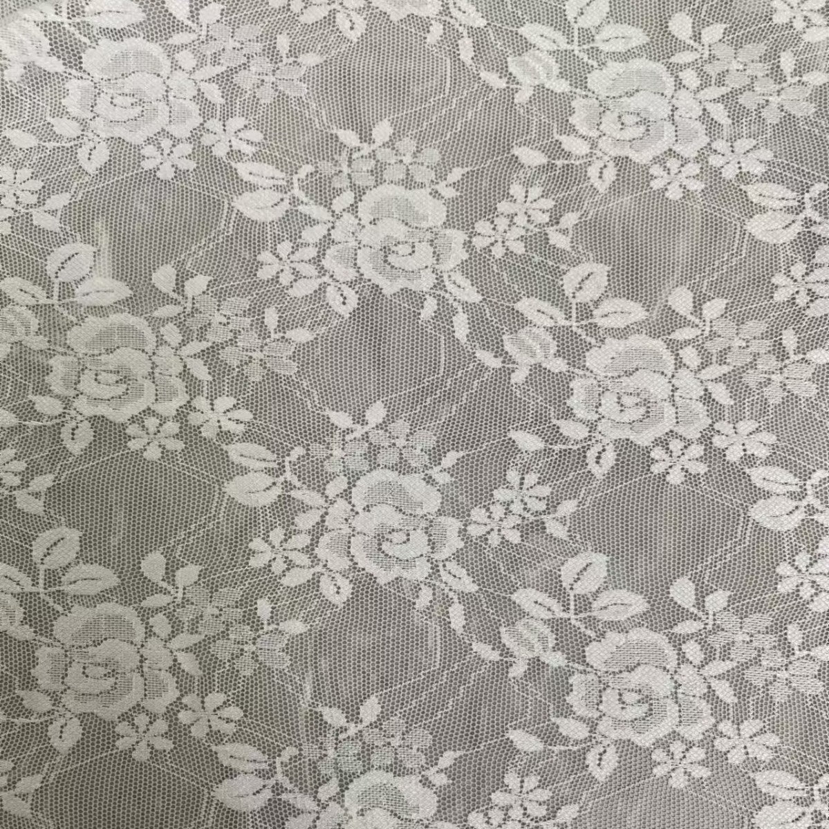 freedombeauty|Hot Selling Nylon Small Rose Lace Fabric Women's Base Shirt Pajamas Dress Lace Fabric Fashion Lace