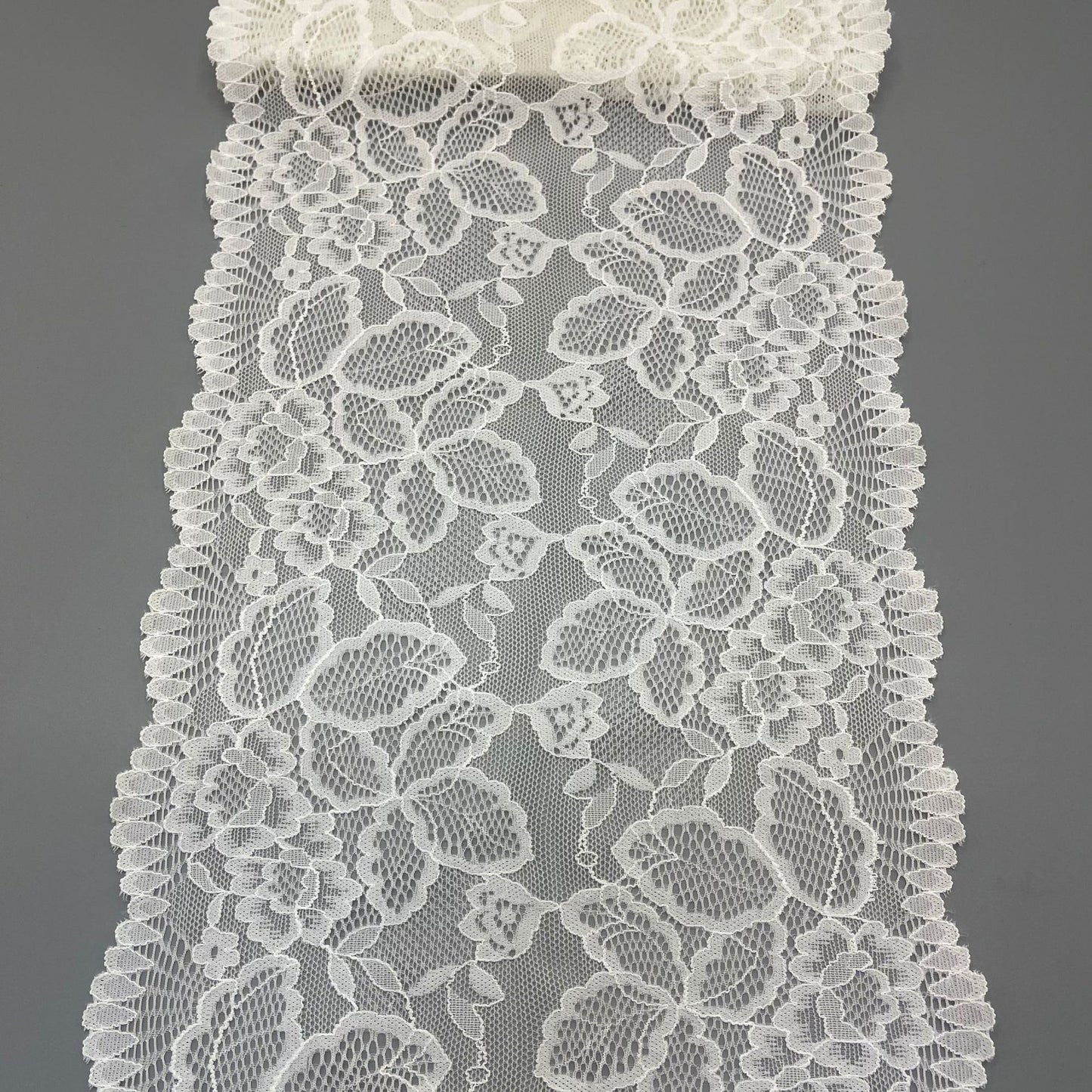 freedombeauty|21CM High-Quality White Stretch Lace Trim Nylon Wedding Dress Hollow Out Accessories Panties Design