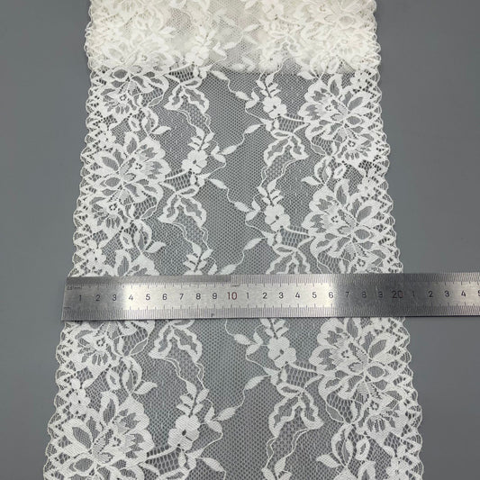freedombeauty|20CM Nylon Stretch Lace Trim Nylon Ribbon Lace Trim Stretch Underwear Wedding Dress Accessories