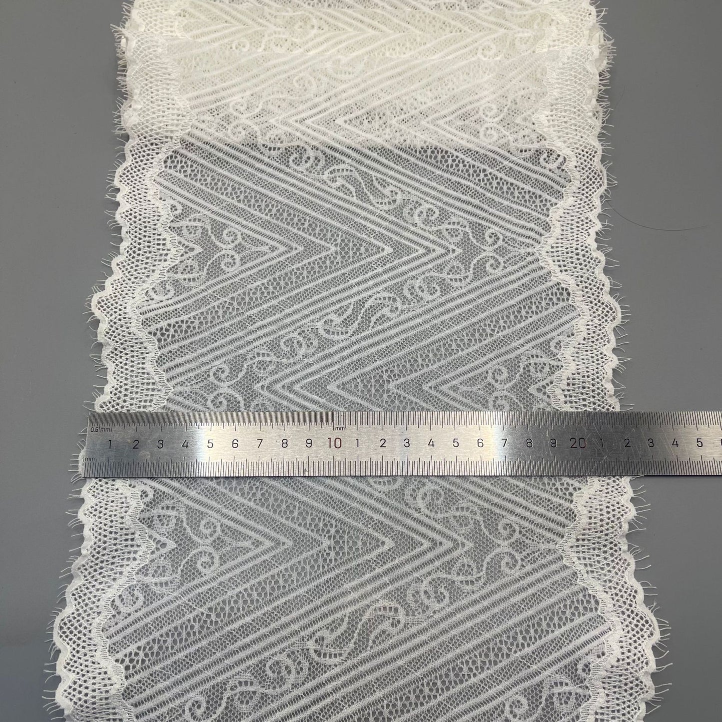 freedombeauty|22cm Elastic Eyelash French Lace Trim Clothing Wedding Dress Accessories DIY Decoration Lingerie Lace