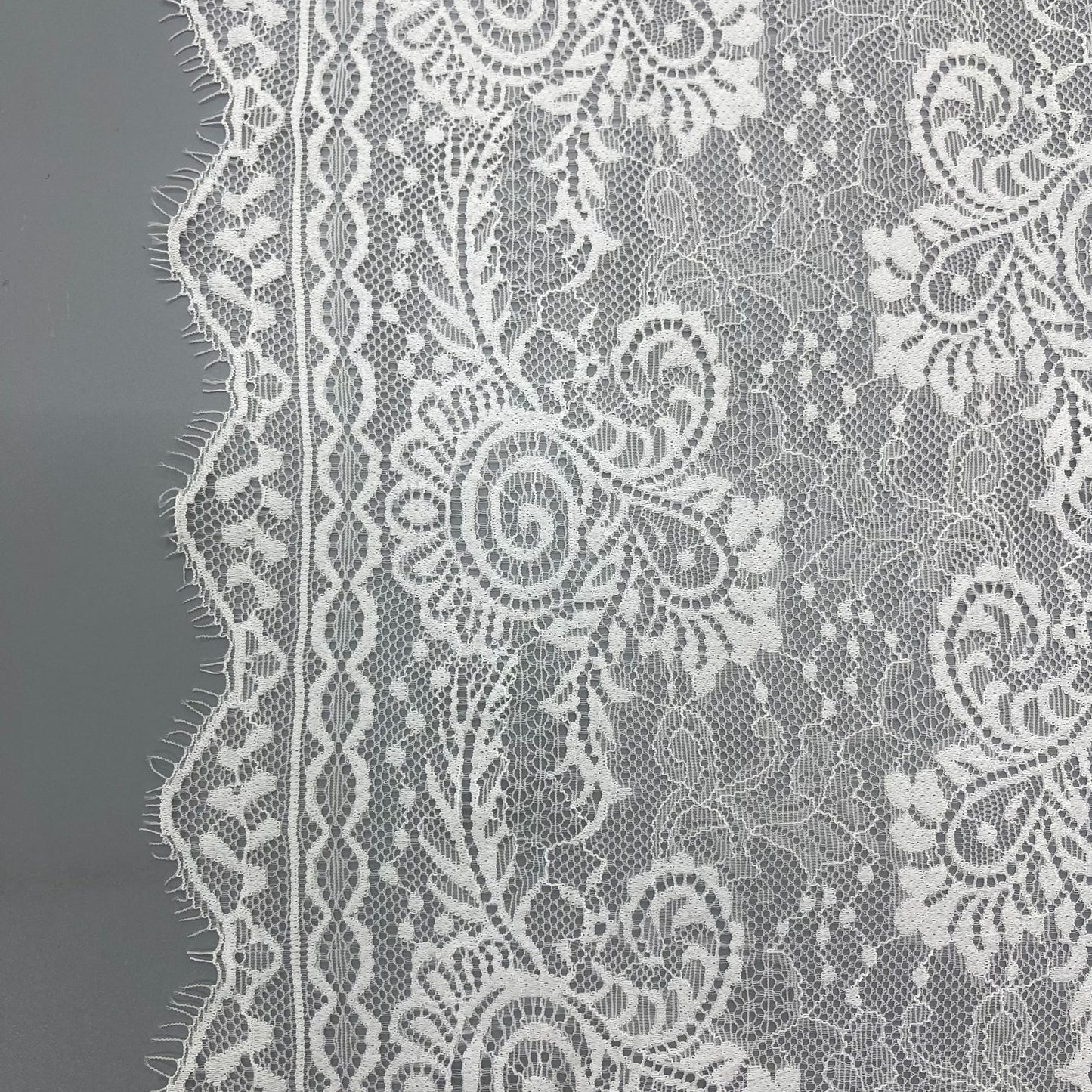 freedombeauty|22cm Elastic Eyelash High-end French Lace Trim Clothing Lingerie Wedding Dress Accessories DIY Supply