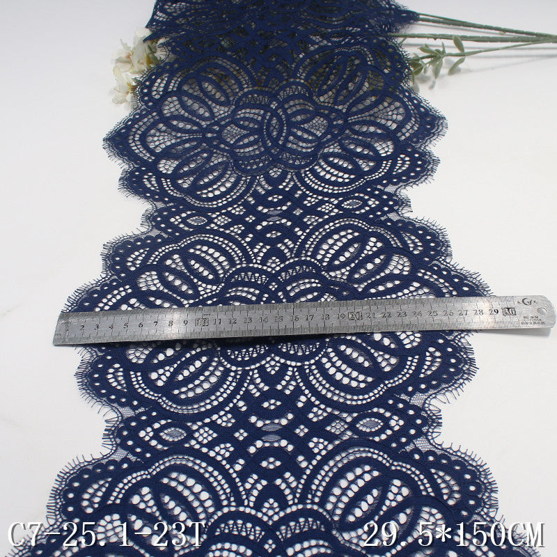 freedombeauty|Multicolor Thread Double-Sided Ethnic Style Non-Elastic Eyelash Wide Lace Trim Curtain Sofa Cushion Lace Trim Accessories