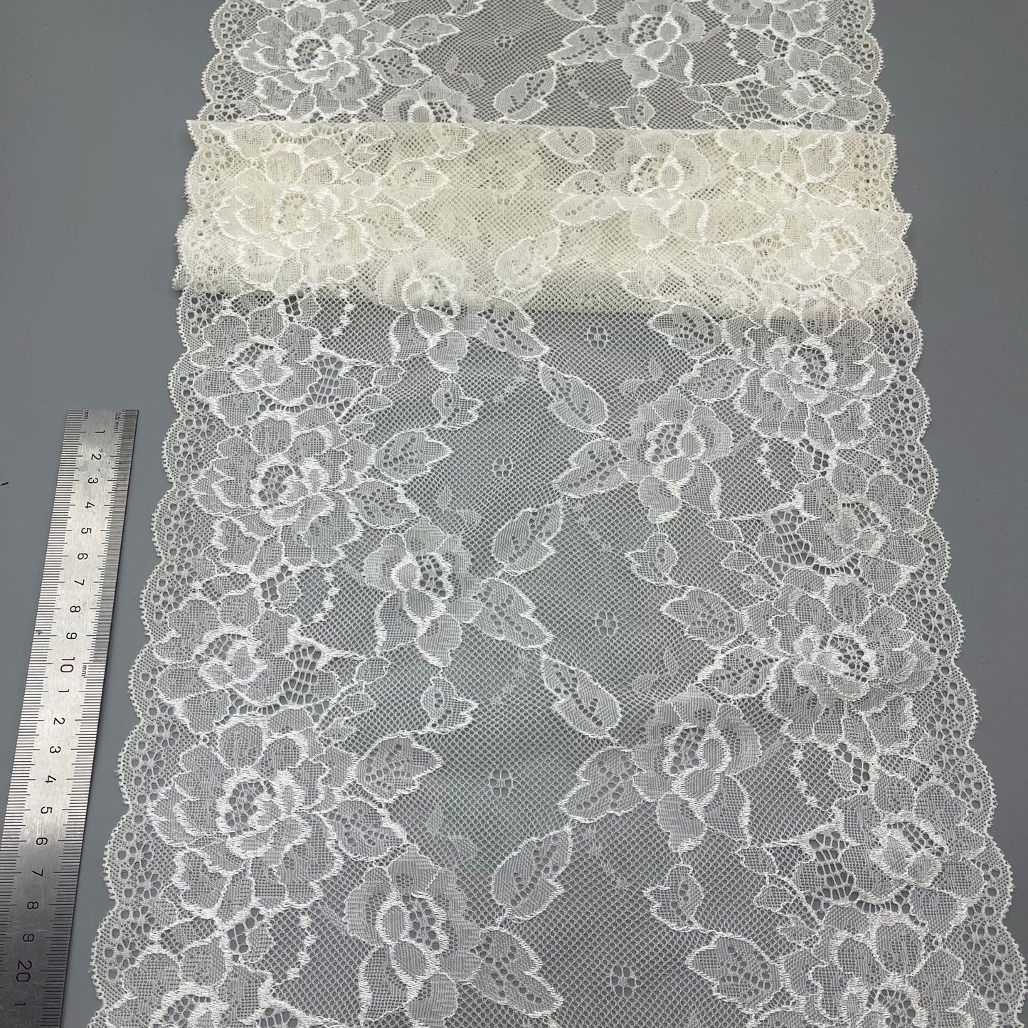 freedombeauty | 28cm Lingerie Handmade Wedding Dress Accessories Pure White Hollow Lace Nylon Lace Trim Accessories