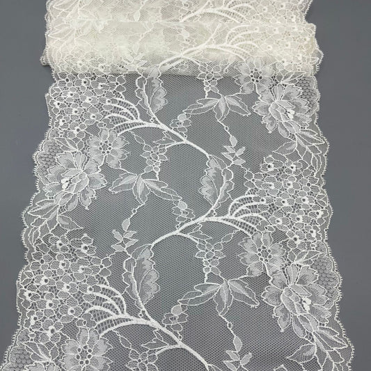 freedombeauty|23cm Nylon Lace Fabric Stretch Hollow Out Dress Sleepwear Lingerie Wedding Dress Accessories