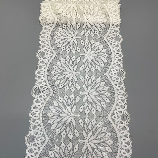 freedombeauty|18CM Elastic Hollow Lace Trim Wedding Dress Nylon Accessories Handmade Decoration