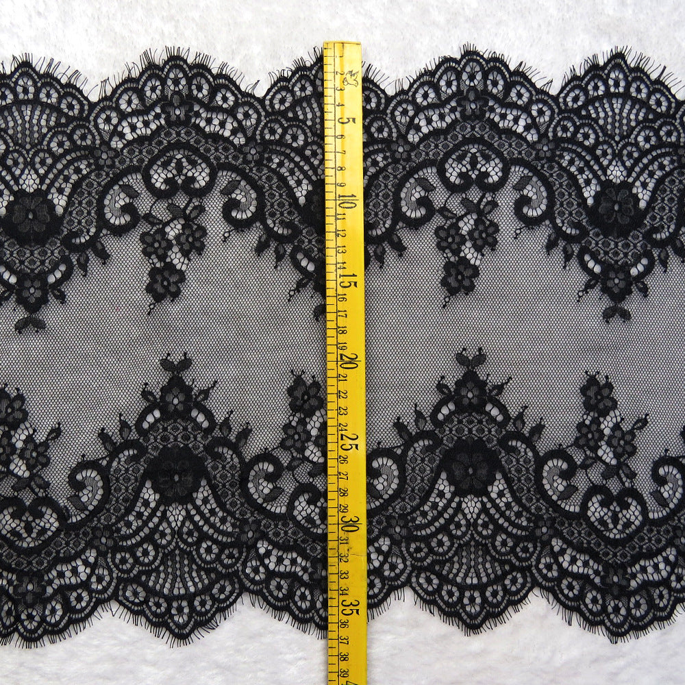 FREEDOMBEAUTY | 37cm new factory direct lace fabric, pajamas eyelash lace, wedding dress crochet lace