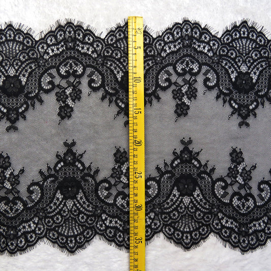 FREEDOMBEAUTY | 37cm new factory direct lace fabric, pajamas eyelash lace, wedding dress crochet lace