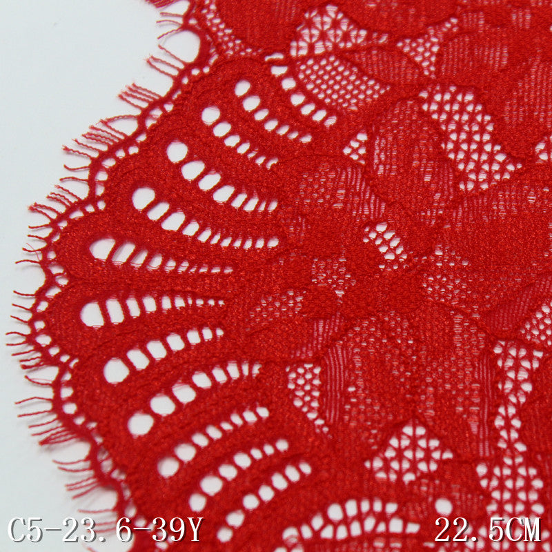 freedombeauty|Three-Color Series Car Thread Retro Full Floral Elastic Eyelash Lace Soft Performance Costume Lace Accessories