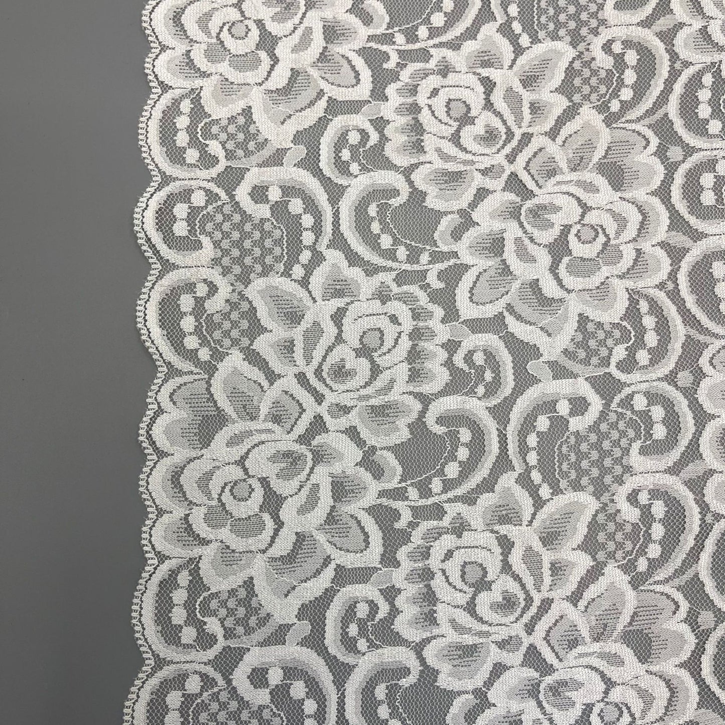 freedombeauty|31CM Elastic Hollow Lace Trim DIY Wedding Dress Garment Lingerie Accessories Home Textile Fabric