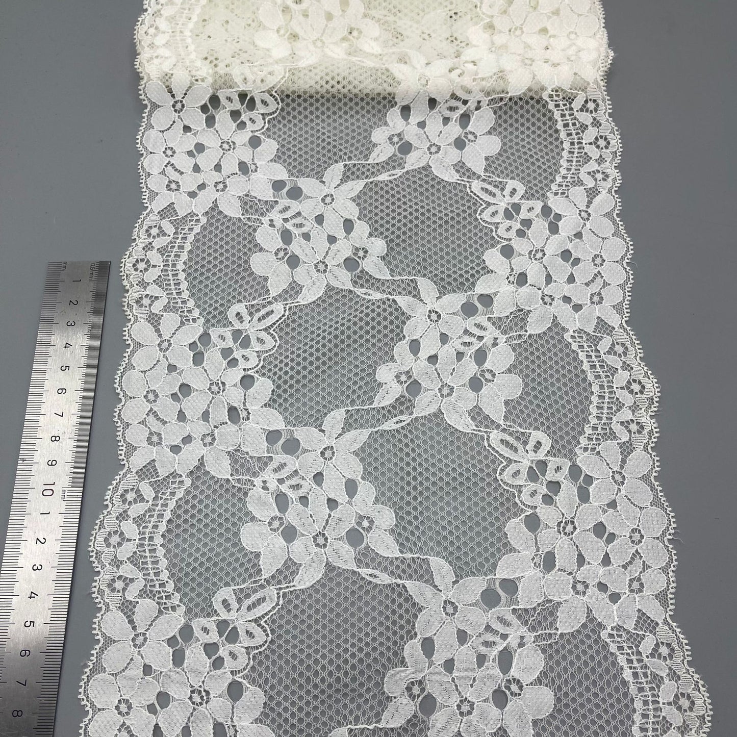 freedombeauty|22CM Stretch Lace Trim Lingerie Underwear Women's Dress Clothing Curtain Stretch Fabric