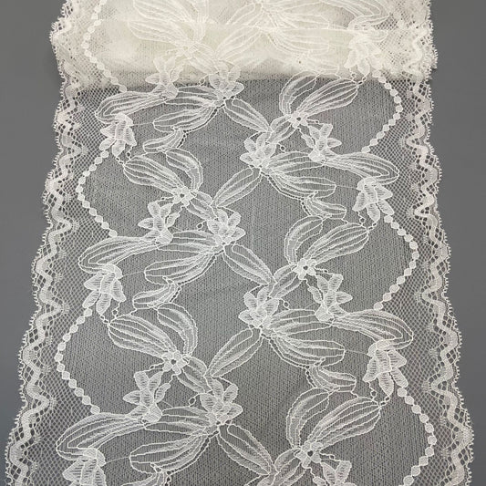 freedombeauty|23CM Elastic Lace Trim Suitable for High-end Wedding Dress Accessories