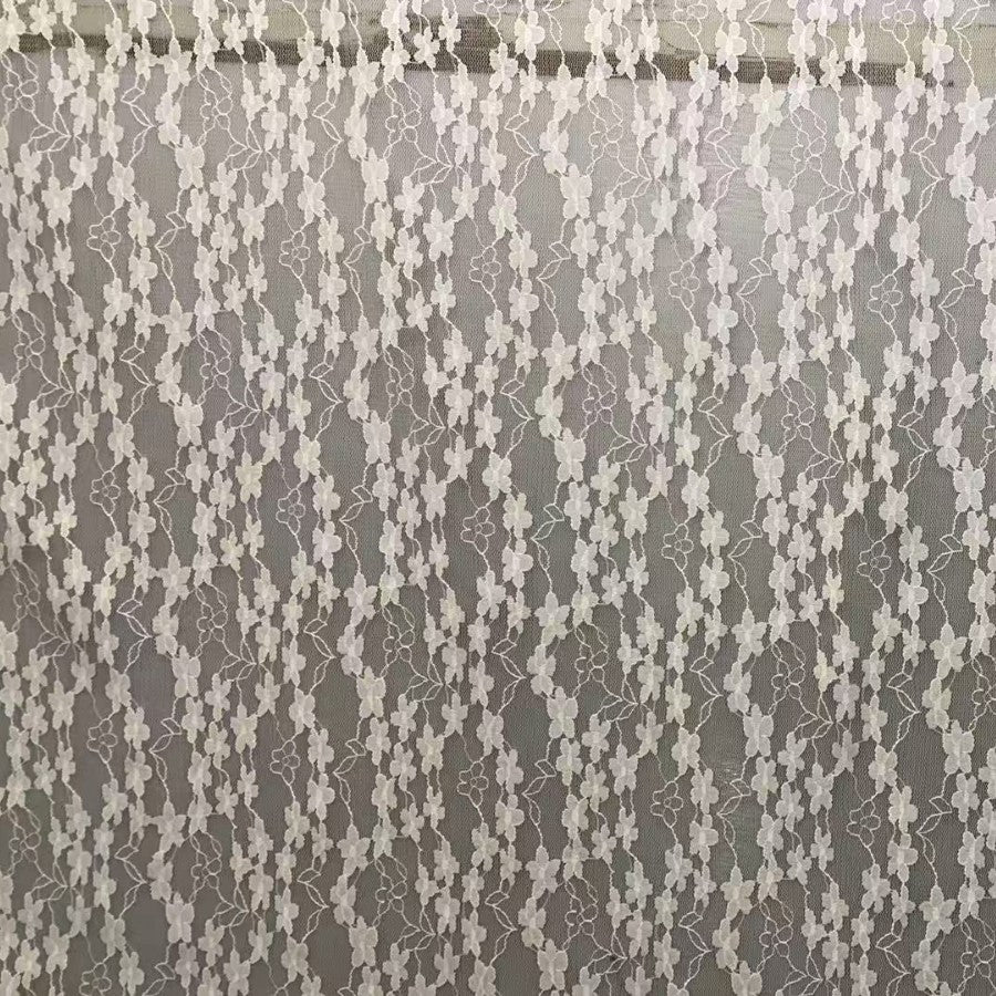 freedombeauty|Thin Nylon Stretch Lace Trim Plum Blossom Leaf Base Clothing Accessories Decoration Children's Clothing Pocket Bag
