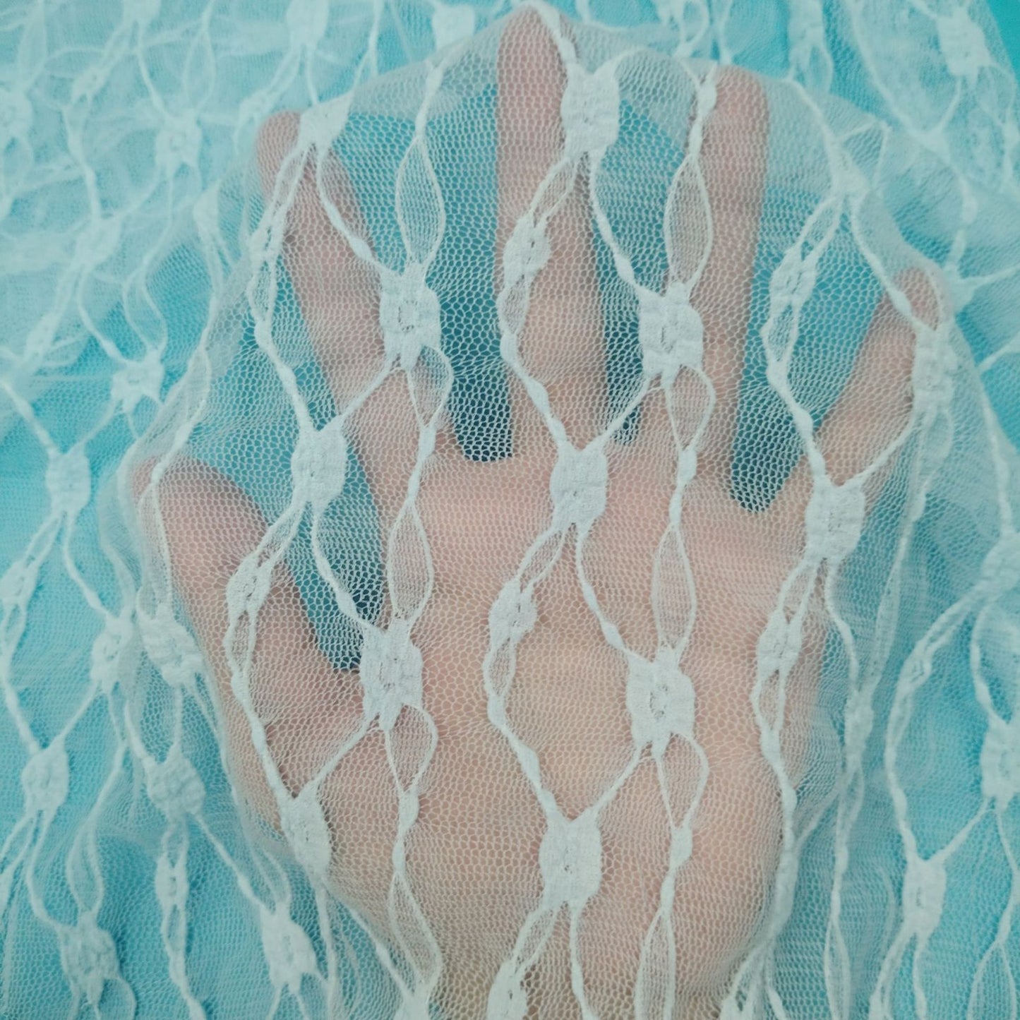 freedombeauty|Nylon Elastic Wave Stripe Lace Fabric In Stock Warp Knit Lace Fabric for Women's Wedding Dresses