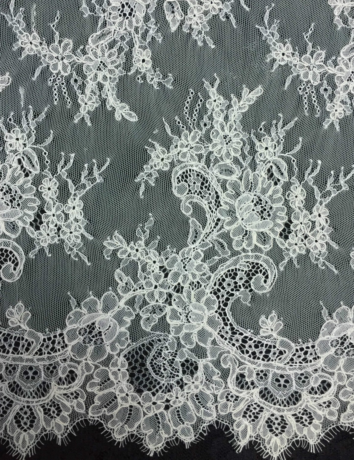 Freedombeauty | Direct Supply Car Bone Lace Veil Skirt Lace Accessories Three-Dimensional Bone Lace Fabric Wedding Dress Fabric