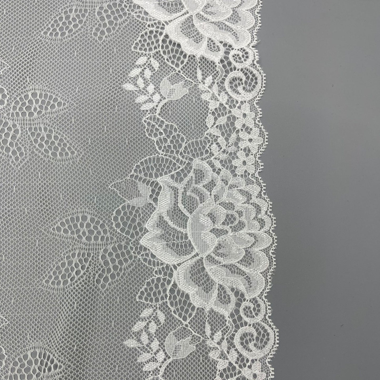 freedombeauty|21CM Lace Trim Rose Shape Elastic Lace Dense Pressed Design