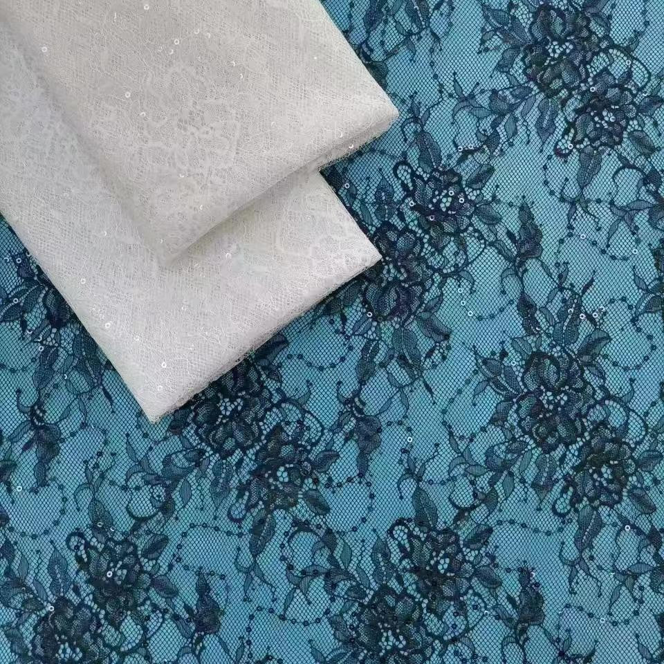 freedombeauty|Sequin Brocade Polyester Sequin Lace Fabric European and American Women's Clothing Tops Dresses Children's Clothing Shoe Materials Bags Lace Fabric