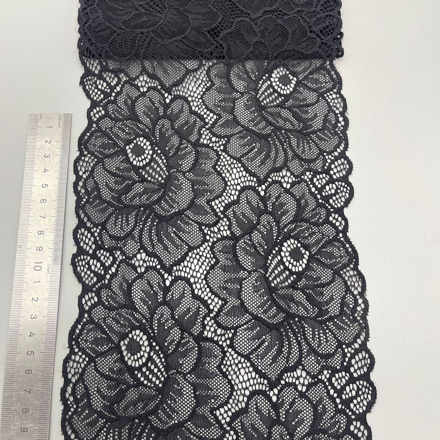 freedombeauty|18CM Lingerie Wedding Dress Accessories High-Quality Nylon Elastic Lace Hollow Trim