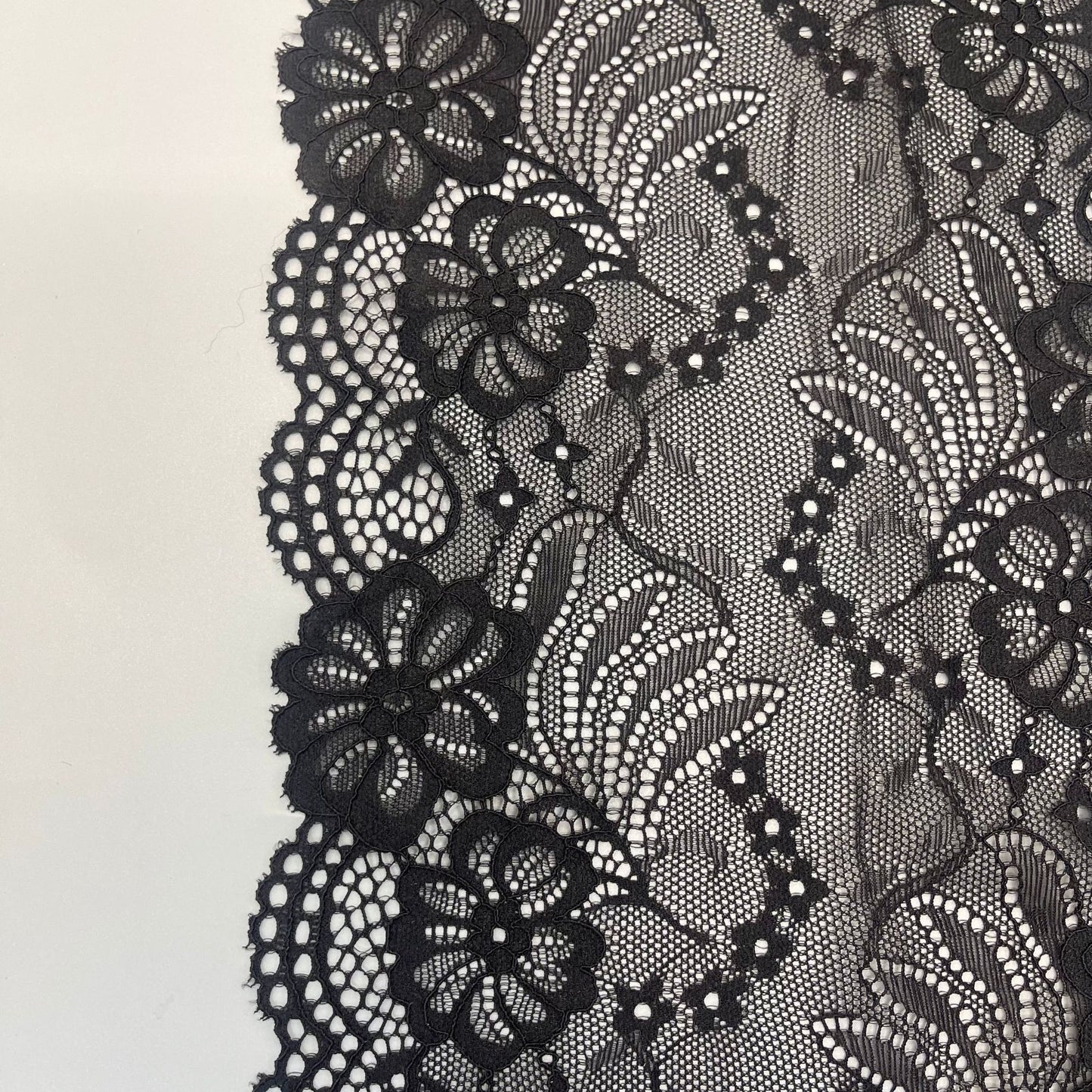 freedombeauty|18CM Exquisite White Stretch Lace Trim Nylon Wedding Dress Hollow Design Accessories DIY Wedding Dress Making