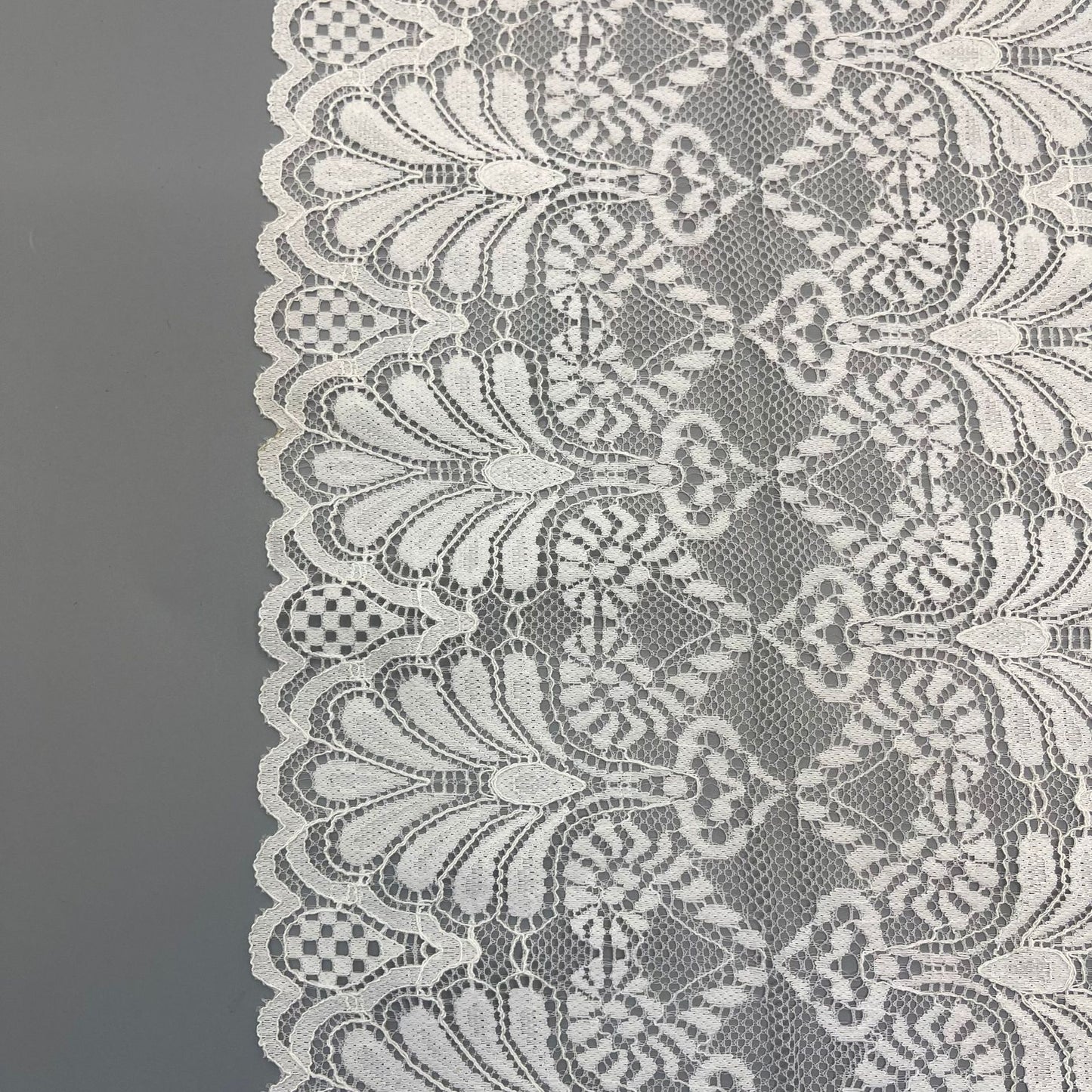 freedombeauty|20CM Lace Trim DIY Handmade Lingerie Wide Lace Trim Accessories Wavy Hem Wedding Dress Decoration