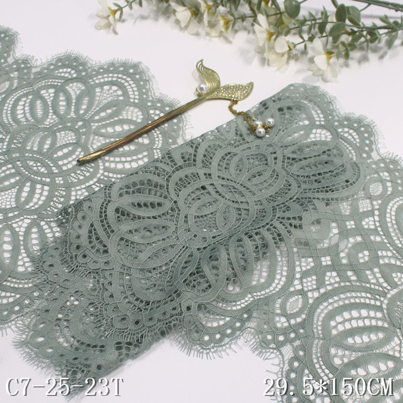 freedombeauty|Multicolor Thread Double-Sided Ethnic Style Non-Elastic Eyelash Wide Lace Trim Curtain Sofa Cushion Lace Trim Accessories