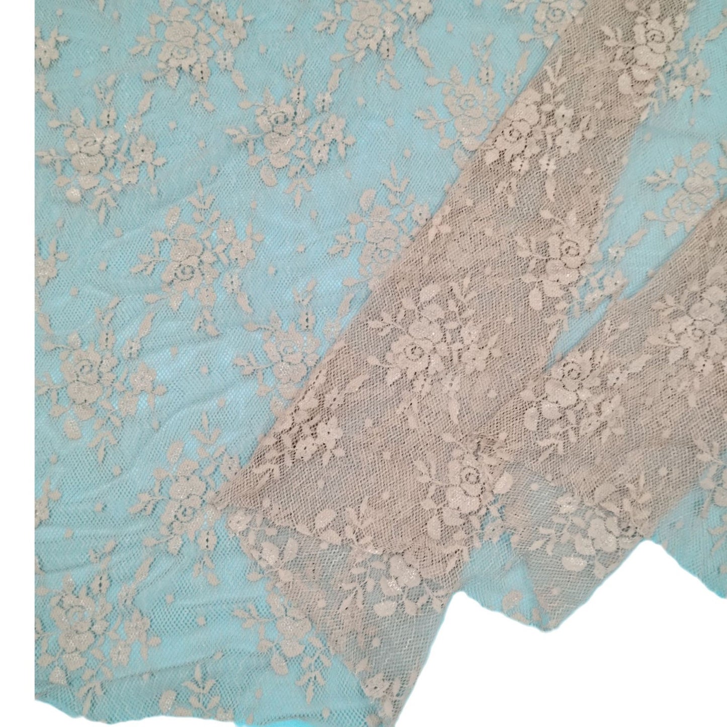 freedombeauty|Hot Selling Nylon Small Flower Lace Fabric Base Women's Sleepwear Dress Lace Fabric Fashion Lace