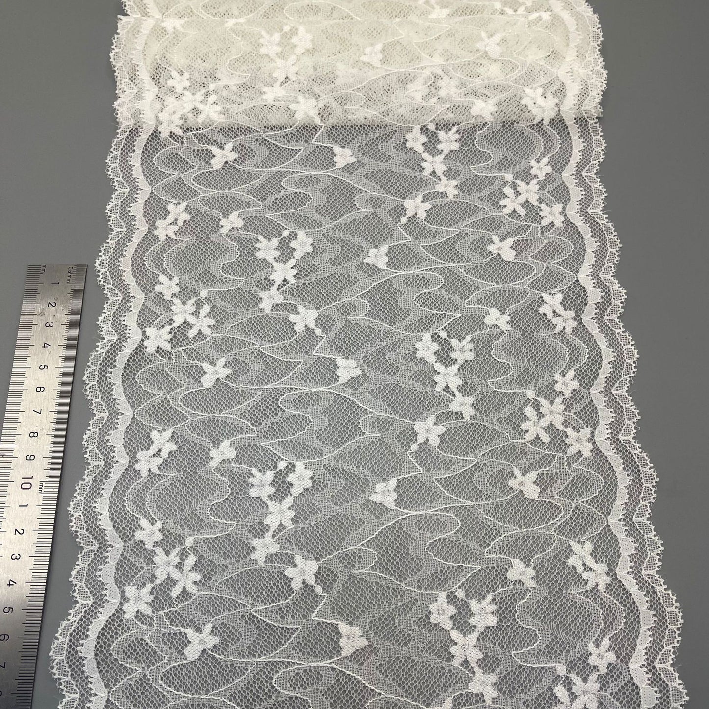 freedombeauty|24CM Wavy Edge Water-Soluble Lace Trim for Lingerie, Clothing, Wedding Dress Accessories, DIY Decoration