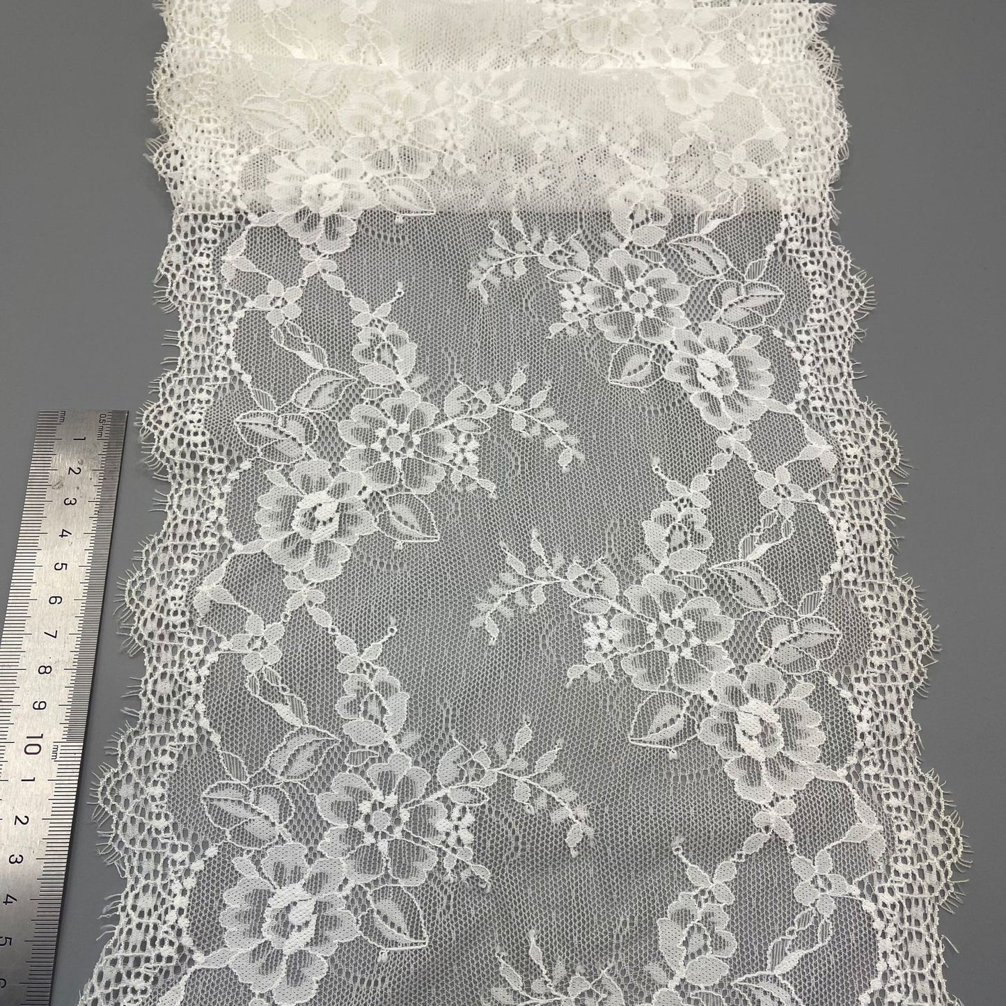freedombeauty|23CM Elastic Eyelash French Lace Trim Clothing Lingerie Accessories DIY Wedding Dress Decoration