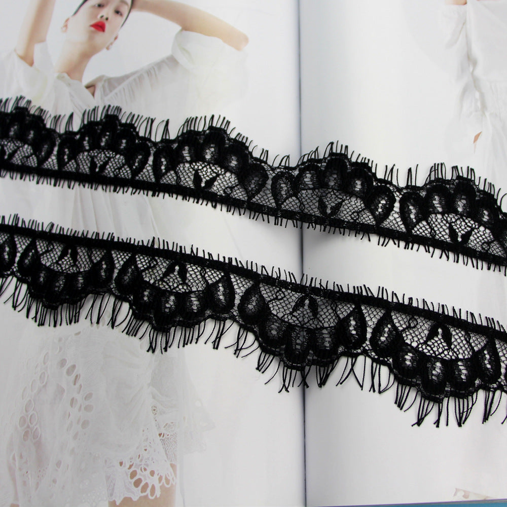 FREEDOMBEAUTY | New Spot Lace, Eyelash Lace, Clothing Knitting Accessories 4.5cm Unilateral Eyelash Lace