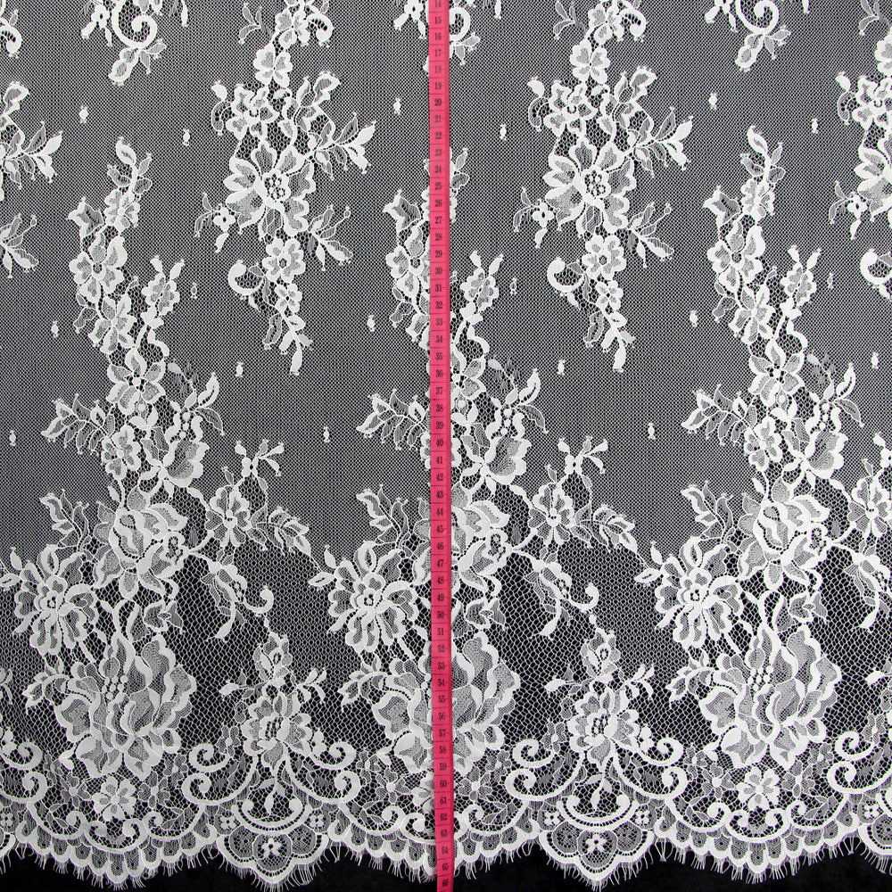 FREEDOMBEAUTY | Rose Flower Ivy Wedding Dress Clothing Lace Fabric 1.5m Wide Nylon Quality Fashion Wedding Fabric