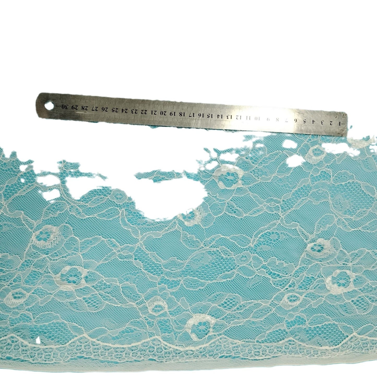 freedombeauty|Nylon Lace Trim Fabric Classic Skirt Top Decoration Non-Stretch Mesh Fashion Wedding Dress