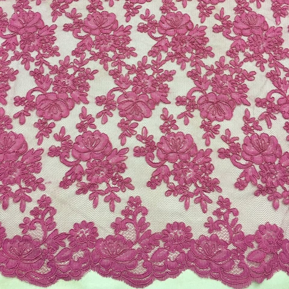 Freedombeauty | Supply Car Strand Lace Veil Skirt Lace Accessories Three-Dimensional Bone Thread Lace Fabric Wedding Dress Fabric