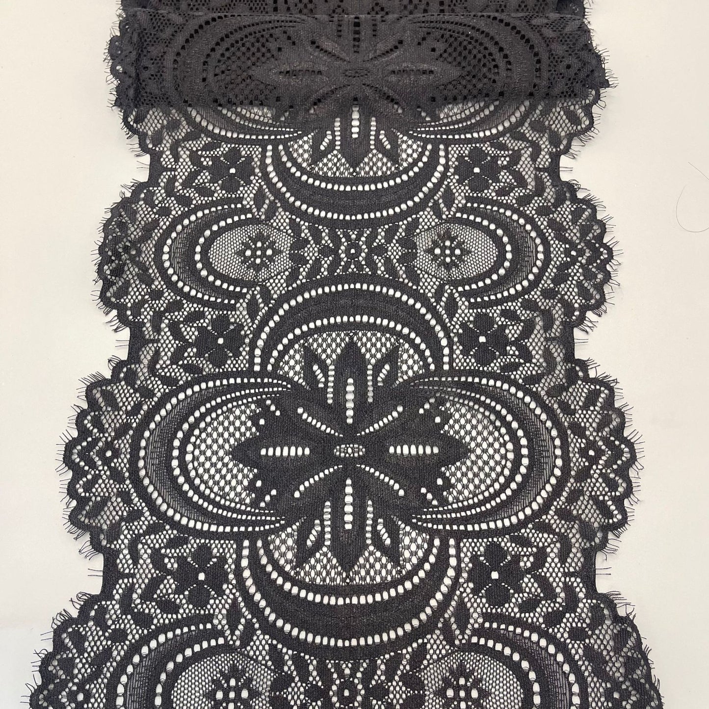 freedombeauty|22cm Elastic Eyelash French Lace Trim Wedding Dress Lingerie Accessories DIY Clothing Decoration