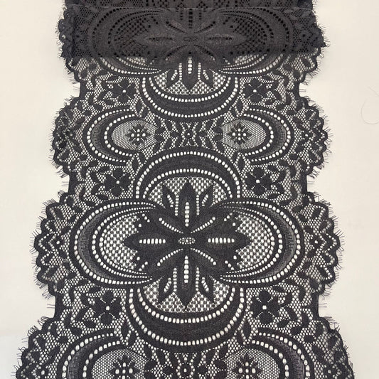 freedombeauty|22cm Elastic Eyelash French Lace Trim Wedding Dress Lingerie Accessories DIY Clothing Decoration