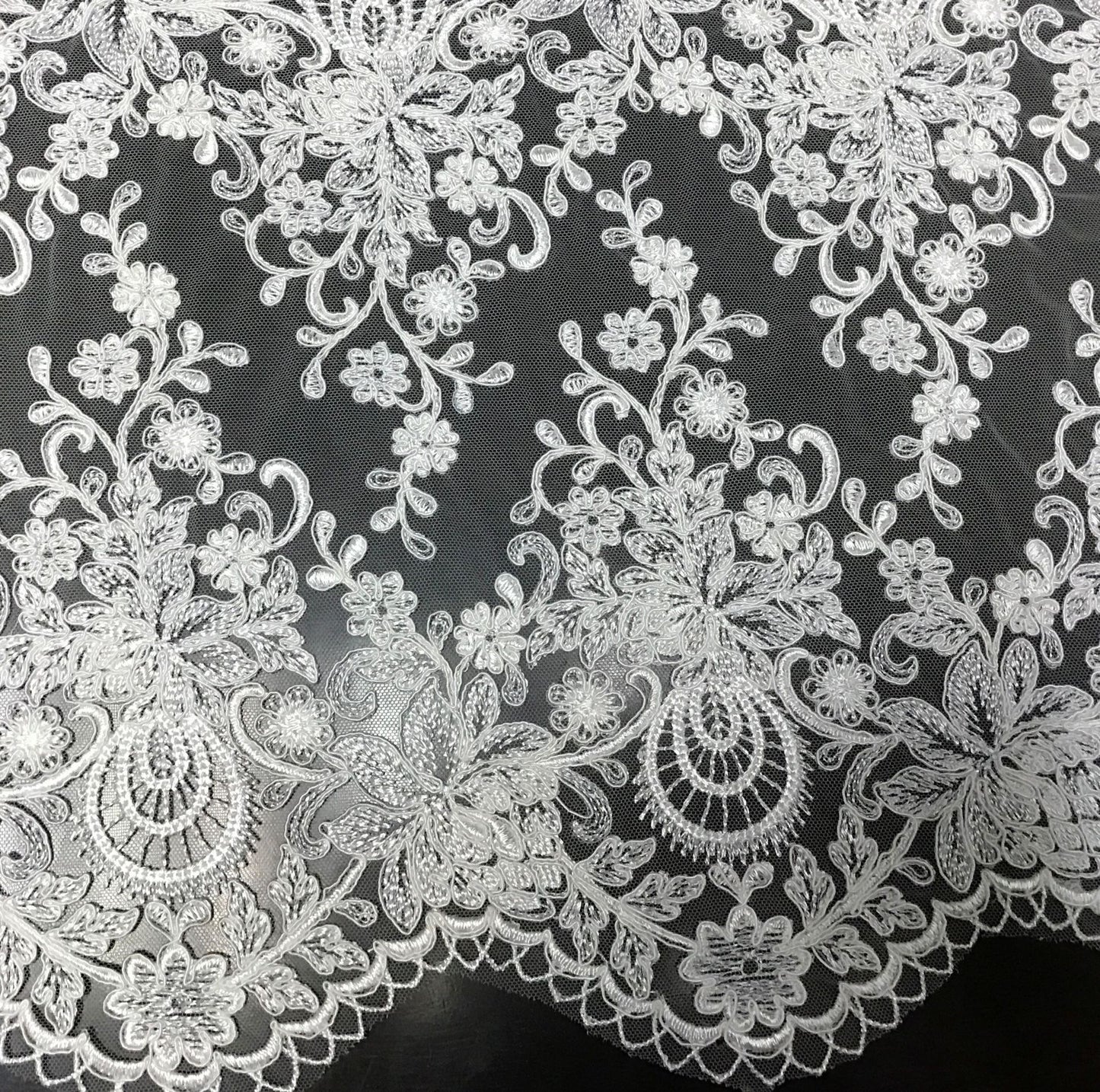 Freedombeauty | Computer Embroidery Lace Fabric Wedding Dress Material