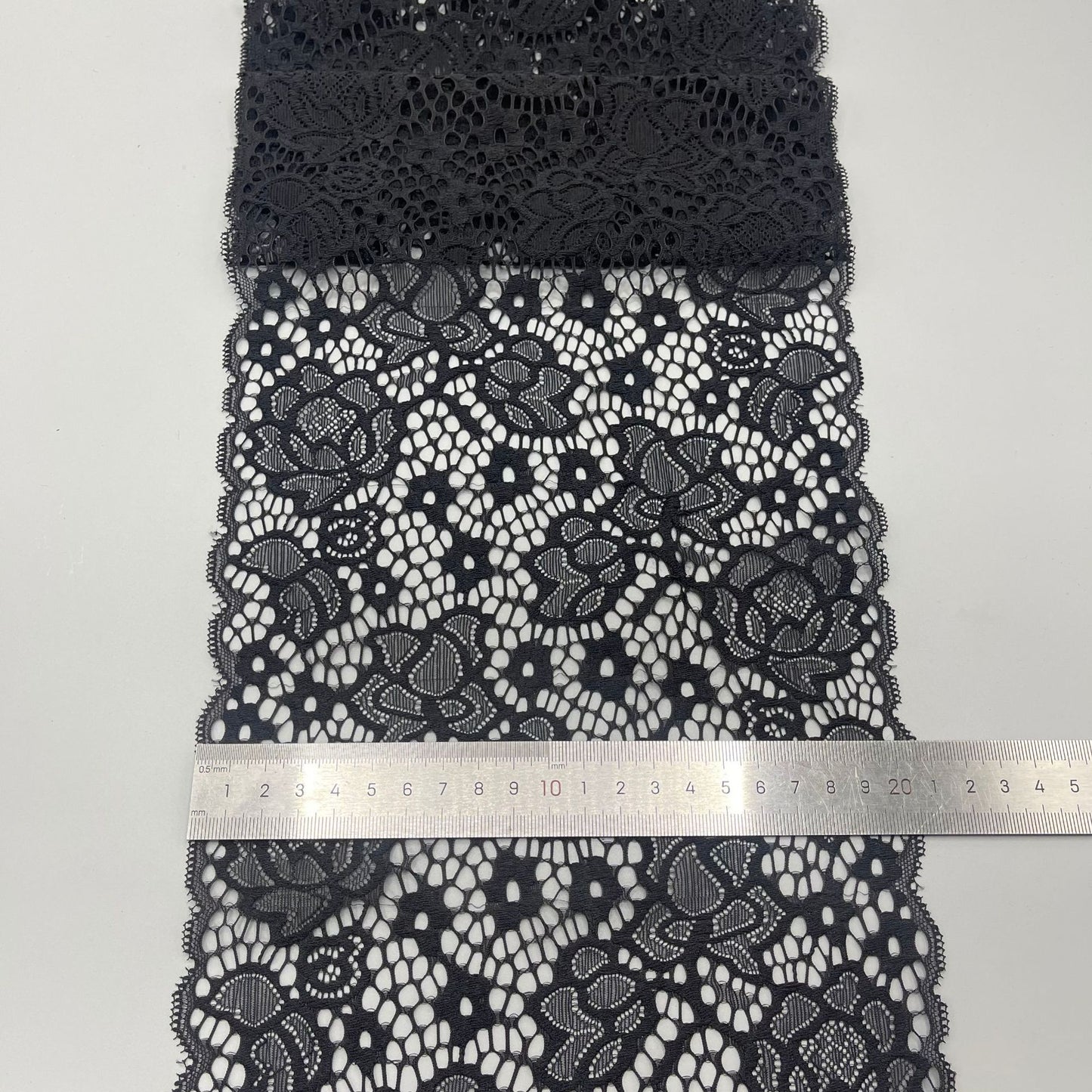 freedombeauty|20CM Wedding Dress Handmade Accessories White Nylon Elastic Hollow Lace Design DIY Lace