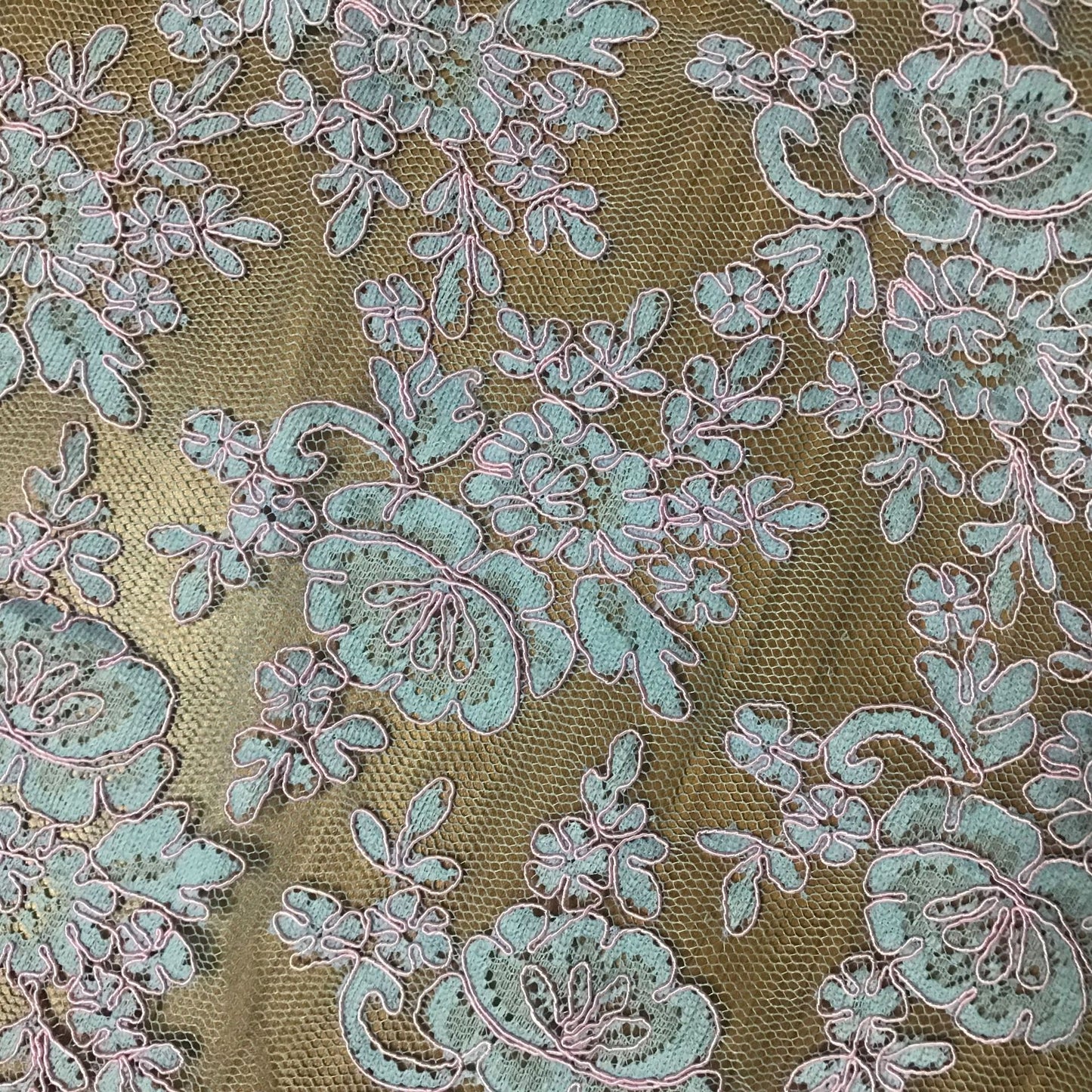 Freedombeauty | Contrast Color Concave Computer Embroidery Car Bone Thread Lace Fabric Bottom Cloth Bone Thread Optional