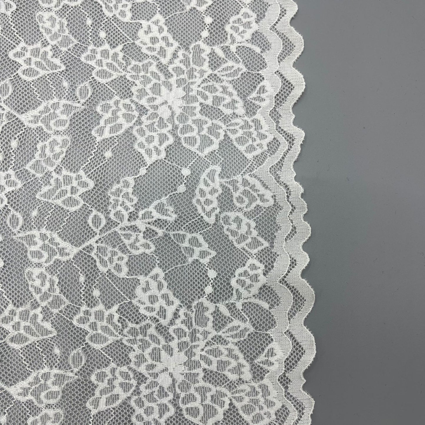 freedombeauty|24cm White Elastic Hollow Lace Trim Clothing Accessories Handmade Collaboration