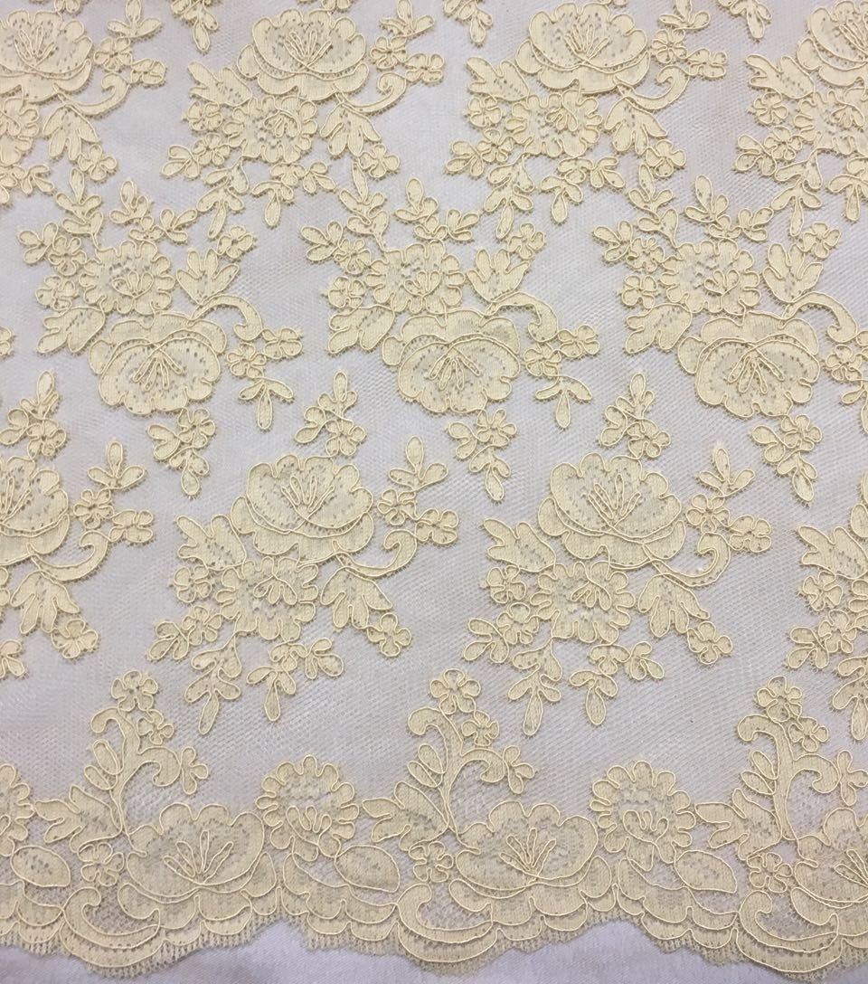 Freedombeauty | in Stock Lace Car Strand Fabric Wedding Dress Veil Special Fabric