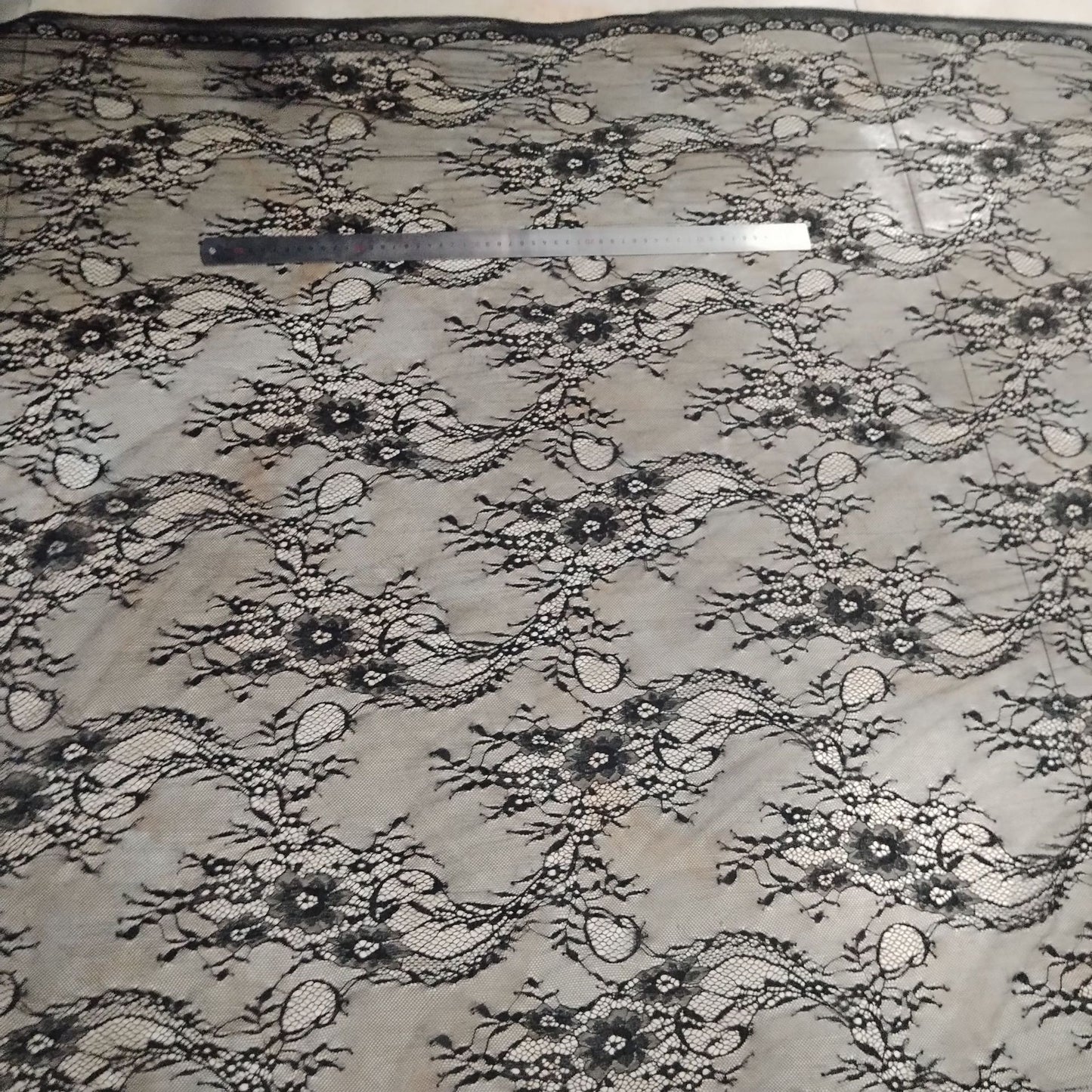 freedombeauty|New Non-Elastic Phoenix Tail Lace Fabric Nylon Hollow Out Women's Top Dress Children's Lace Fabric In Stock