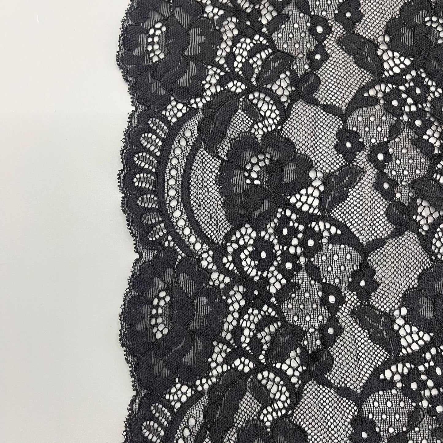 freedombeauty|22CM New Hollow Out Eyelash Lace Non-Elastic Mesh Fabric DIY Wedding Dress Clothing Lace Trim