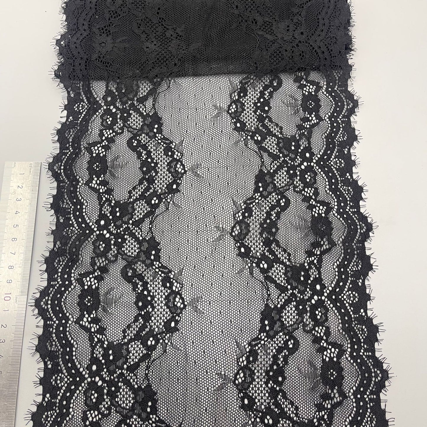 freedombeauty|23cm Elastic Eyelash Knitted Elastic Lace Trim Nylon Soft Lace Trim Home Textile Lingerie Accessories