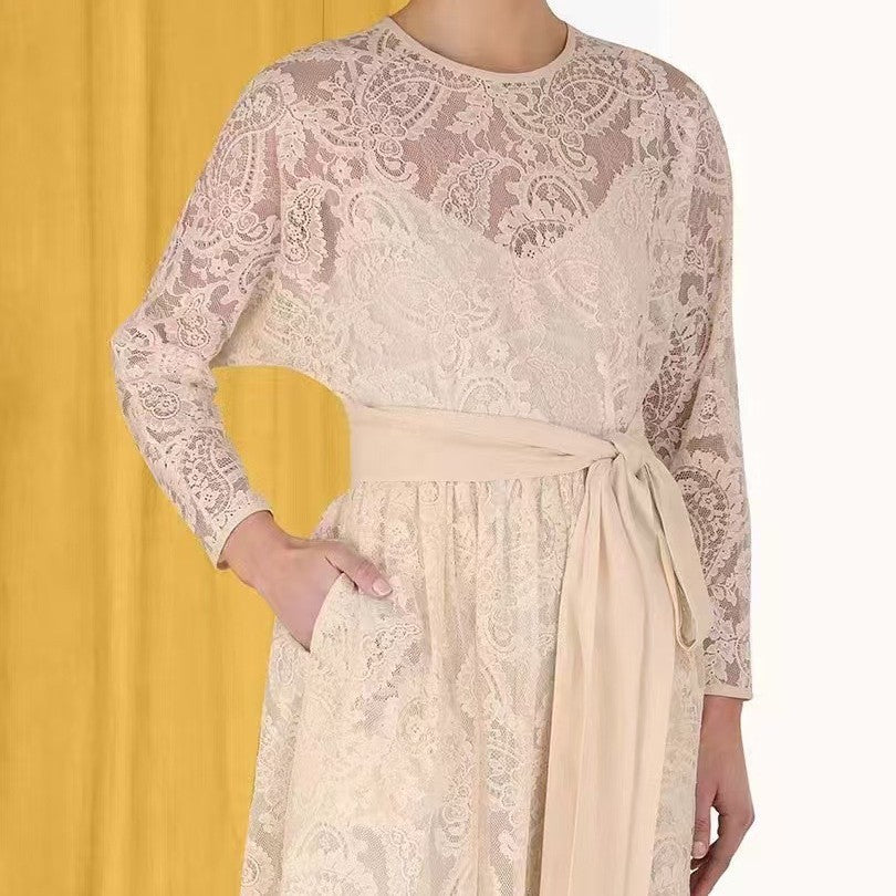 freedombeauty|Brocade Cotton Paisley Lace Fabric Full Pattern Lace Fabric for Dresses Fashion Gowns Wedding Dresses Children's Decorations