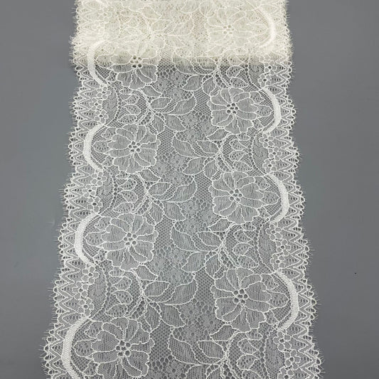 freedombeauty|17CM Elastic Eyelash French High-end Clothing Accessories Lace Trim In Stock Suitable for Handmade