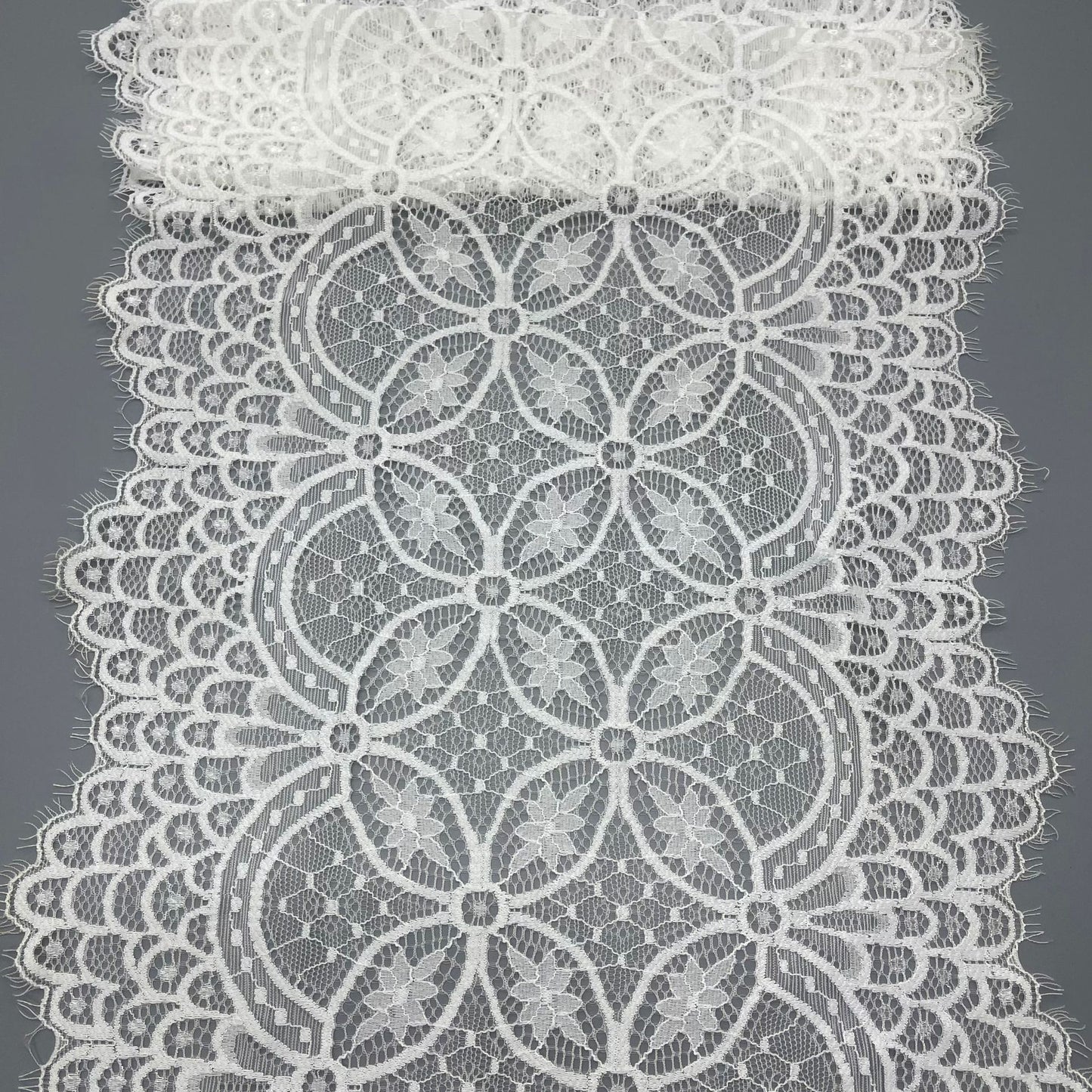 freedombeauty|29CM Elastic Eyelash French Nylon Lace Trim Peony Hollow Lace Trim Wedding Dress Home Textile Clothing Accessories