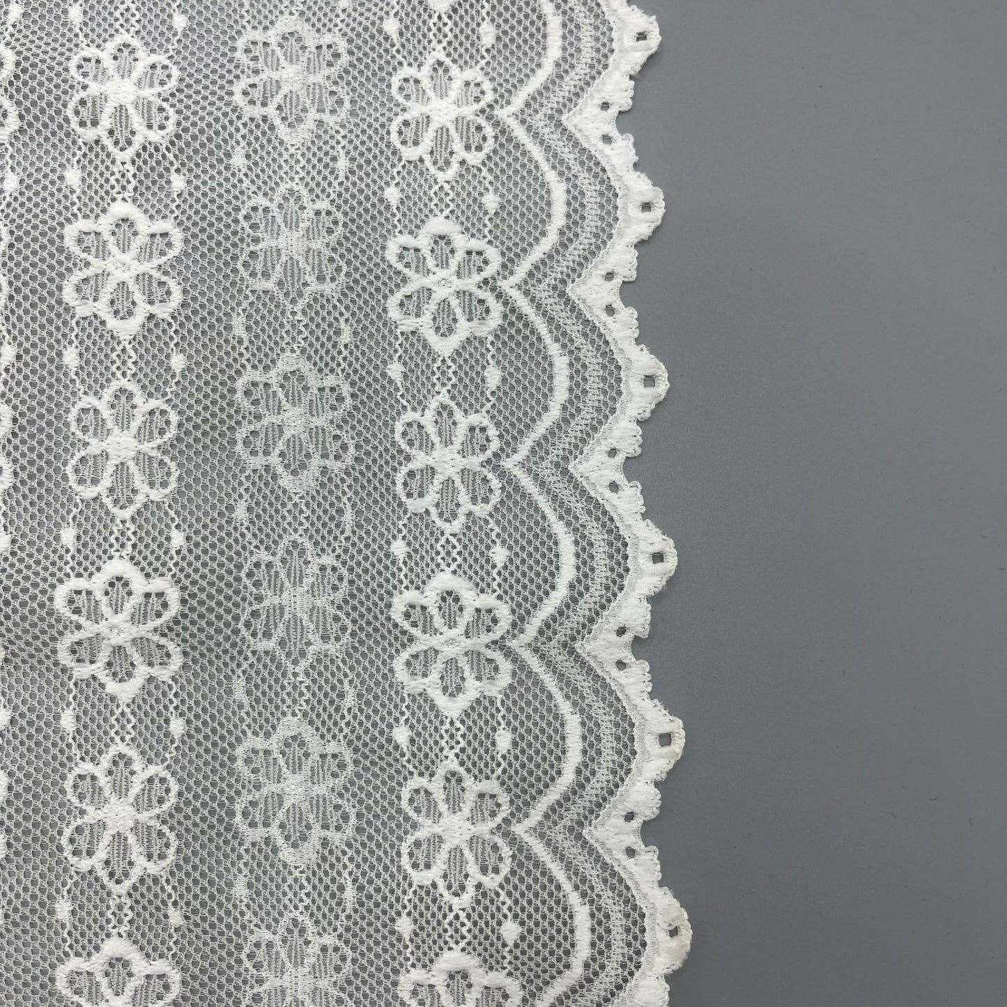 freedombeauty|20CM Nylon High Elastic Hollow Lace Fabric DIY Wedding Dress Trim Clothing Overlock, Home Textile, Curtain