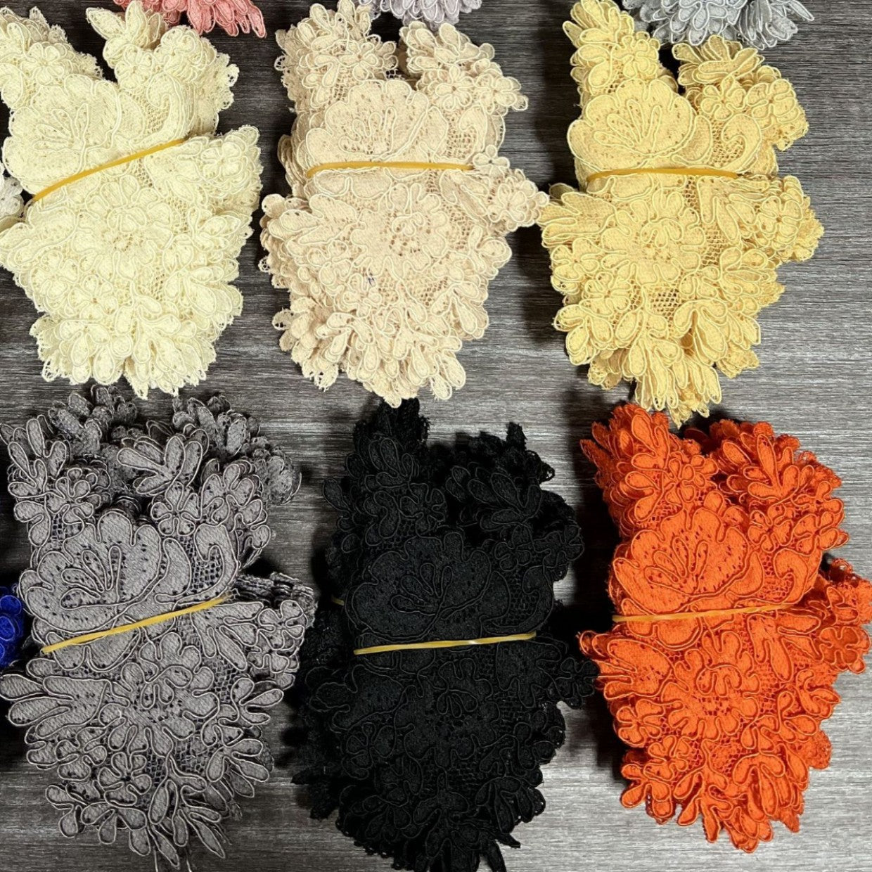 Freedombeauty | in Stock Bone Line Lace Pair Flower Wedding Dress Fashion Decoration Accessories