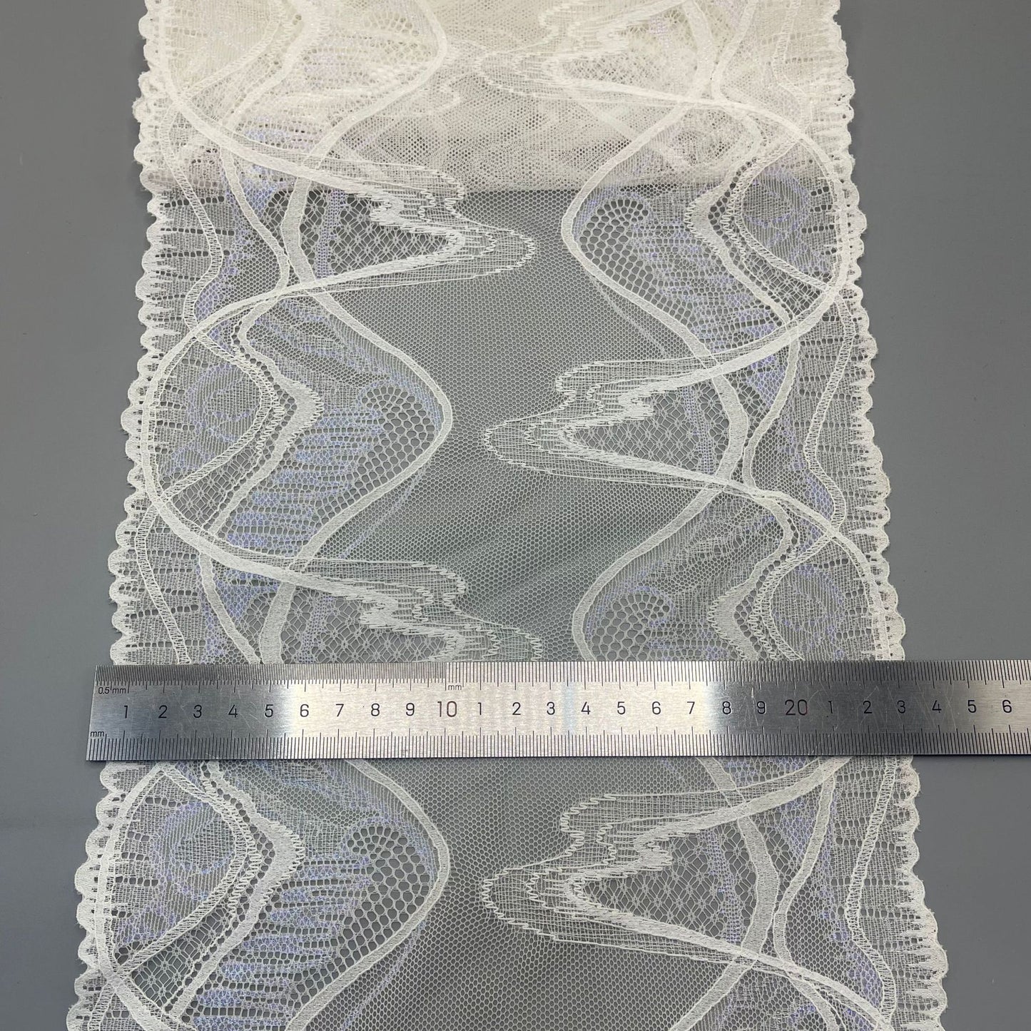 freedombeauty|23CM Lace Elastic Trim for Skirts, Children's Clothing, Wedding Dress Decoration, Hem Lace