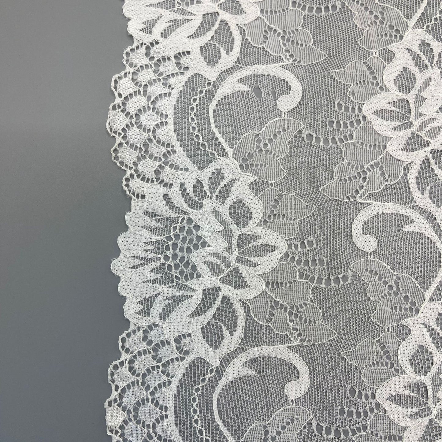 freedombeauty|17CM Wedding Dress Accessories White Elastic Lace Trim Hollow Design High-end Accessories