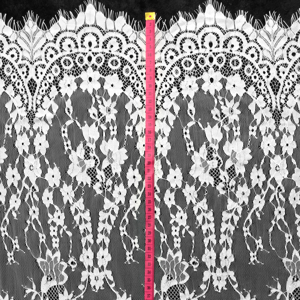 FREEDOMBEAUTY | Lace nylon bilateral dyeable fashion lace wedding dress lace DIY eyelash lace wholesale